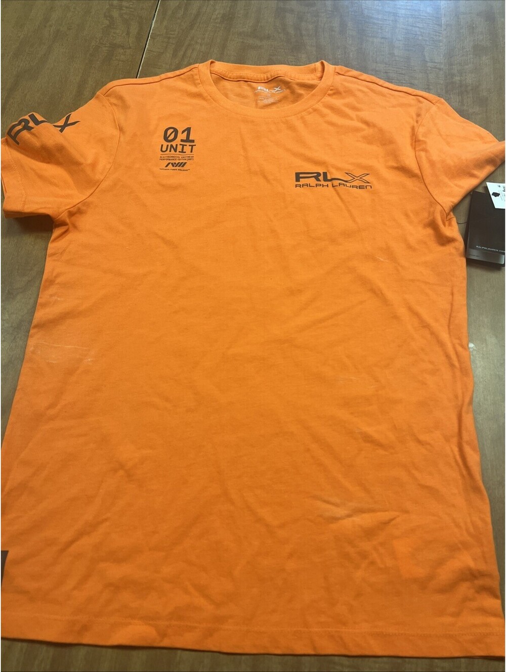 RLX Ralph Lauren Mens Orange T-Shirt Size S